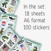 100Pcs Funny Fishing Stickers and Decals for Water Bottle, Laptop - Fishing Gifts for Fisherman, Party Supplies & Dacorations - Fish Lover Stickers - Gift for Women & Men view 2