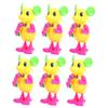 FUNNETOYU 6pcs Clockwork Microphone Mouse Toys Wind up Playthings for Boys and Girls Encourages Crawling Walking Safe Educational Fun view 1