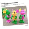 FUNNETOYU 6pcs Clockwork Microphone Mouse Toys Wind up Playthings for Boys and Girls Encourages Crawling Walking Safe Educational Fun view 3