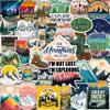 100Pcs Mountain Stickers for Scrapbooking, for Water Bottle, Laptop - Mountain Gifts & Party Decorations - Adventure, Camping Stickers, Nature Decals - Gift for Women & Men view 1