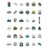 100Pcs Mountain Stickers for Scrapbooking, for Water Bottle, Laptop - Mountain Gifts & Party Decorations - Adventure, Camping Stickers, Nature Decals - Gift for Women & Men view 3