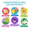 Spanish Learning Songs Sound Book for Babies & Toddlers 13 | Bilingual Musical Book with 6 Songs | Teaches ABCs, Numbers & Colors with Native Speaker | Great Gift for Birthdays and Early Learning view 4