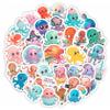 100Pcs Octopus Stickers and Decals Waterproof - Octopus Gifts, Party Decorations and Favors - Ocean Animal Stickers - Gift for Women & Men view 1