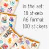 100Pcs Octopus Stickers and Decals Waterproof - Octopus Gifts, Party Decorations and Favors - Ocean Animal Stickers - Gift for Women & Men view 2