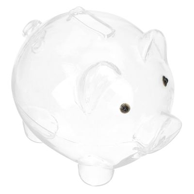 Abaodam Large Glass Piggy Bank for Adults Coin Bank Jar Tattoo Fund Jar Cute Decorative Coin Box for Boys and Girls