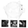Abaodam Large Glass Piggy Bank for Adults Coin Bank Jar Tattoo Fund Jar Cute Decorative Coin Box for Boys and Girls view 3