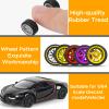 28 Set 1/64 Wheels and Tires Kit, 1:64 Scale Model Hot Wheel Rims Rubber Tires Random Color Replacement Accessories for Model Cars Upgraded and Modifi view 3