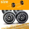 28 Set 1/64 Wheels and Tires Kit, 1:64 Scale Model Hot Wheel Rims Rubber Tires Random Color Replacement Accessories for Model Cars Upgraded and Modifi view 4