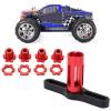 17MM HEX Nuts SPLINED Wheel HUBS Aluminum Alloy Material for TRAXXAS 5353X EREVO Summit 1/10 RC CAR (Red) view 3