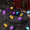 NAMOARLY Spider Rings with Fake Gem Charms 20Pcs Plastic Spider Jewelry for Party Favors and Holiday Decorations view 3