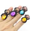 NAMOARLY Spider Rings with Fake Gem Charms 20Pcs Plastic Spider Jewelry for Party Favors and Holiday Decorations view 4
