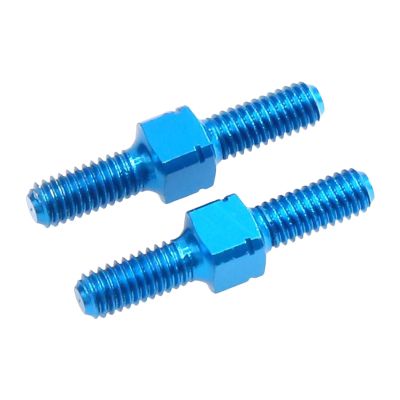 CoudarTitie 2 Pieces Turnbuckle Shaft 3x18mm Aluminum Alloy Spare Parts Direct Repalcements for 54247 W202 RC Car Hobby Toy Vehicles