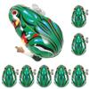 VANZACK 8Pcs Wind Up Frog for Retro Clockwork Jumping Frogs Creative Educational Cartoon Playthings for Green view 1