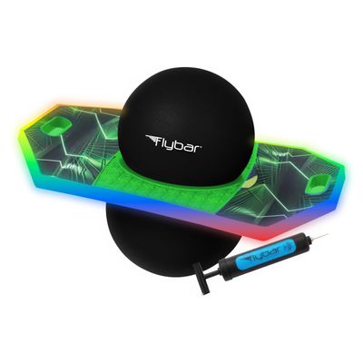 Flybar Pogo Trick Ball for Kids Balance Bounce Board with Anti-Slip Deck Pump Included - Indoor & Outdoor Toys for Boys and Girls Fun Way to Reduce Screen Time Supports up to 160 lbs Ages 6+