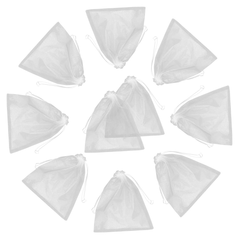 Garneck 10pcs Breathable Mesh Doll Storage Bag Organza Pouches for Dolls Toys Bag Carrier Toy Organizer Mesh