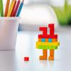 PIXIO Mini Magnetic Blocks Building Toy in The Pixel Art Style with Free App - 5/16" Plastic Cubes with Magnets Inside - Open Ended Creativity Toy for Ages 6+ - 63pcs Rainbow view 4