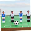 Alipis 4pcs Foosball Replacement Players with Footballs Tabletop Soccer Figurines for Table Foosball Games Easy to Install and Replace Parts Game Fun view 3