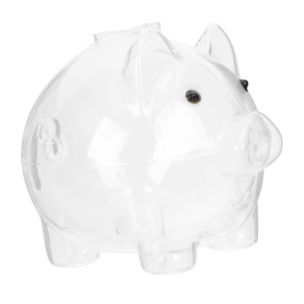 Abaodam Cute Glass Piggy Bank Coin Jar for Adults Boys and Girls Tattoo Fund Jar Home Decor
