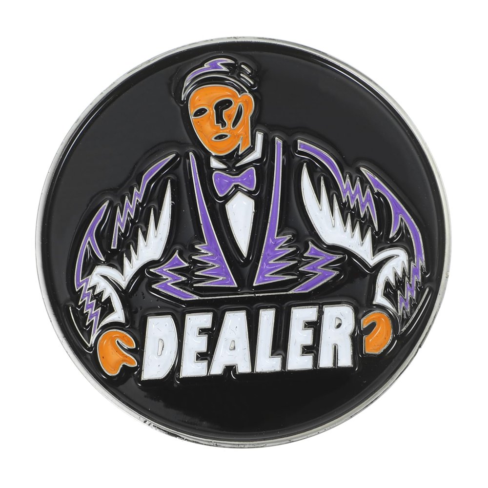 BCOATH 1pc Poker Chip Holder Dealer Button Card Protectors for Themed Party Poker Accessory