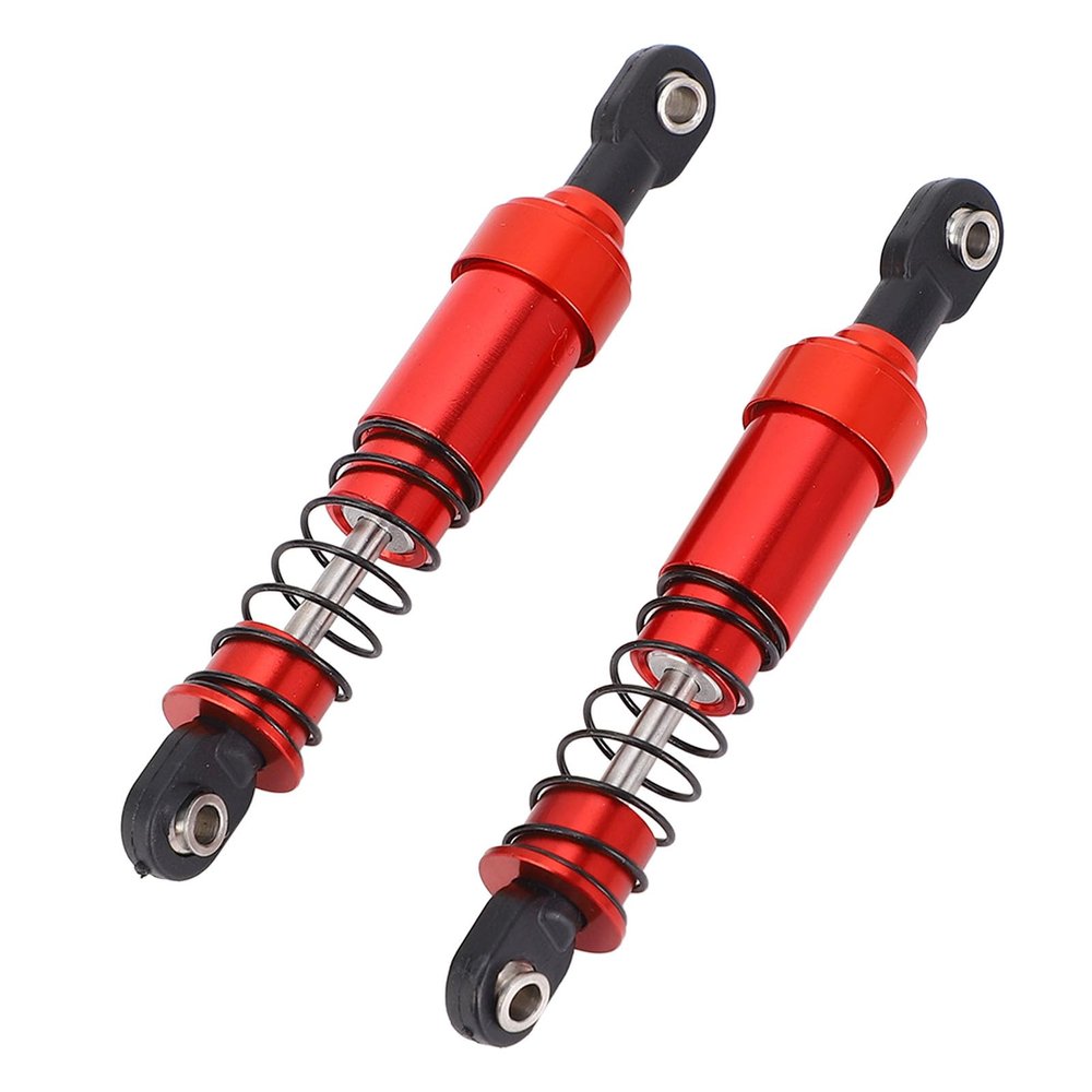 Front Rear RC, Oil Adjustable Alloy Aluminum Shock for HSP Volcano Volcano Truck Upgraded Hop up(Silver) (2)