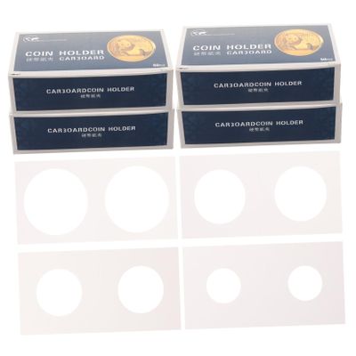 BCOATH 200pc Professional Coin Wrapper Coin Holder of Holders for Collectors Display Case Clip Organizer