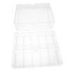 OSALADI Acrylic Poker Chip Storage Box Lid 200-Count Chip Organizer for Poker Games for Gamers view 1