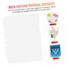 Lurrose 10pcs Flexible Stamp Album Pages Photo Album Refill Pages Card Sleeves for Badges Coins Pins Storage view 3