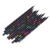 ANGGREK 12pcs Black Wood Pencils Writing Drawing Pencils with Rhinestone Design Pre Sharpened for Children School Office Use view 1