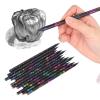 ANGGREK 12pcs Black Wood Pencils Writing Drawing Pencils with Rhinestone Design Pre Sharpened for Children School Office Use view 2