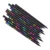ANGGREK 12pcs Black Wood Pencils Writing Drawing Pencils with Rhinestone Design Pre Sharpened for Children School Office Use view 3