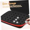 UPKOCH Dice Storage Organizer Bag Dual Compartment Portable Zipper Dice Holder for Board Games Includes Internal Divider and Mesh Pocket for Tokens and Miniatures view 3