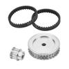 12T 30T Aluminum Belt Drive Trans Gears for /10 RC Wler Cars | Quiet Upgrade DIY Parts Silver (Black) (Red) (Silver) view 1