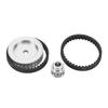 12T 30T Aluminum Belt Drive Trans Gears for /10 RC Wler Cars | Quiet Upgrade DIY Parts Silver (Black) (Red) (Silver) view 3