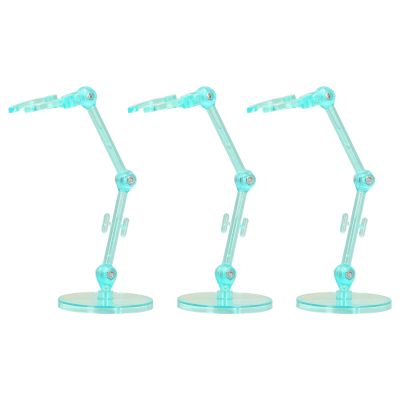 Acouto 10PCS G Translucent Action Figure Stand Display Holder Base for 6 I Doll (#1) (#2) (#3)