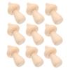 ARTIBETTER 10pcs Wooden Mushroom Ornaments DIY Mushroom Models Adorns Painting Wooden Graffiti view 1
