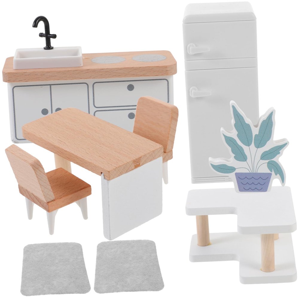 Abaodam 1set Miniature Dollhouse Furniture Adorable Bedroom Accessories for Dollhouse Decor for Creative Play and Home Decoration