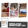 Abaodam 1set Miniature Dollhouse Furniture Adorable Bedroom Accessories for Dollhouse Decor for Creative Play and Home Decoration view 2