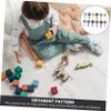 CHICAMPERA 12pcs Cartoon Drum Girl Rattles Early Educational Toys for Sensory Play and Music Learning Safe Material for Newborns and Toddlers view 2