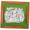 BESPORTBLE 1Set Mini Mahjong Kit Engraved Mahjong Game Set with Random for Home and Travel Fun Mahjong Playthings for Family and Friends view 1
