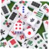 BESPORTBLE 1Set Mini Mahjong Kit Engraved Mahjong Game Set with Random for Home and Travel Fun Mahjong Playthings for Family and Friends view 3
