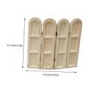 Abaodam Miniature Folding Screen Model Retro Style Dollhouse Accessory Simulation Screen Props for Creative Display Bedroom Living Room Bathroom Decor view 2