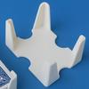Playing Card Deck Holder, 3D Printed, Fits Standard 2.5 x 3.5 inch Poker Cards, Black and White (White, Double Deck) view 1