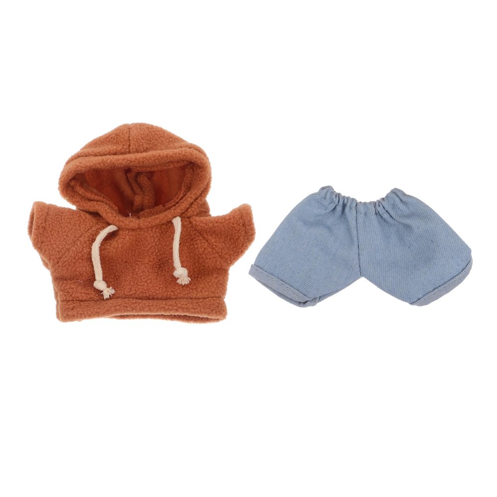 CIMAXIC Set Doll Clothes Set Hoodie Clothing Dress up Dolls Stuffed Animal Sweaters Hooded Shirts Plush Animal Clothes Plush Dress up Outfits Costume Short