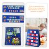 TOGEVAL 1set Multifunctional Felt Board Calendar Chart for Boy Girl Visual Schedule Chore Chart for Home and Classroom Use Material Easy to Stand for Learning Activities view 3