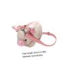 Holibanna Cute Pig Shoulder Bag for Girls Portable Phone Storage Pouch Lightweight Durable Crossbody Messenger Bag for Daily Essentials Adorable Design Pink view 3