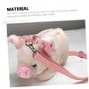 Holibanna Cute Pig Shoulder Bag for Girls Portable Phone Storage Pouch Lightweight Durable Crossbody Messenger Bag for Daily Essentials Adorable Design Pink view 4
