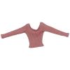 1/6 Long Sleeve Shirt, Mini Casual Cosplay Accessory Outfit, Basic Shirt Dress up for 12'' inch Female Action Figures, Pink view 1