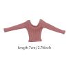 1/6 Long Sleeve Shirt, Mini Casual Cosplay Accessory Outfit, Basic Shirt Dress up for 12'' inch Female Action Figures, Pink view 2