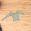 1/6 Long Sleeve Shirt, Mini Casual Cosplay Accessory Outfit, Basic Shirt Dress up for 12'' inch Female Action Figures, White view 4