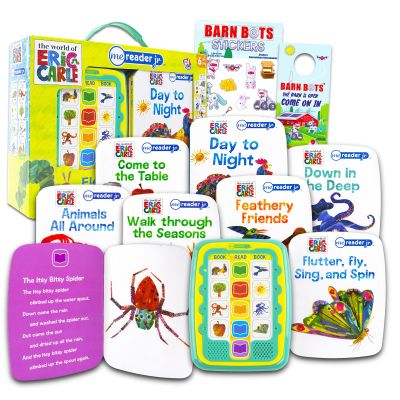 Eric Carle Me Reader Electronic Reader 8 Book Pack - Bundle with 8 World of Eric Carle Books for Toddlers, Babies Featuring Colors, Animals, Seasons, and More Plus Stickers | Early Learning Toys